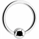Piercing Erstschmuck mit Klemmkugel aus Titan oder Edelstahl