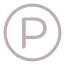 Ícone de um "P" dentro de um círculo, representando patente registrada. Indica proteção de invenções e tecnologias inovadoras.