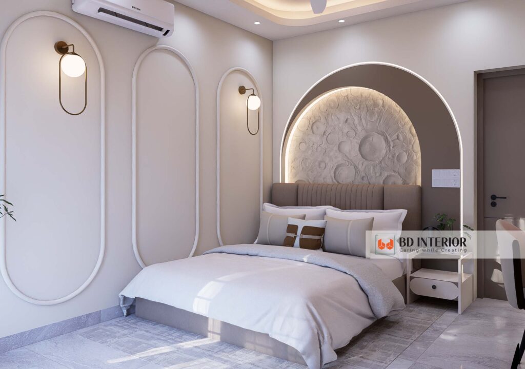 Interior Design Guide: Pro Secrets to Elevate Your Home Now 1 Contemporary bedroom design with elegant decor.