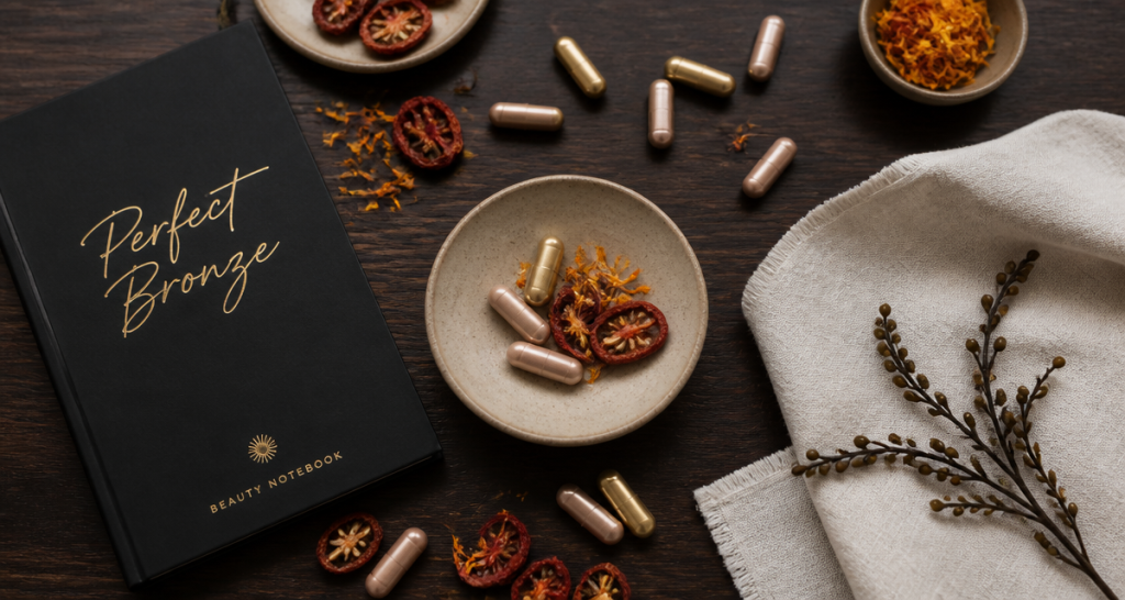 avis autobronzant oenobiol flat-lay capsules végétales