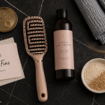 Quel est le meilleur shampoing pour cheveux fins sans volume flat-lay