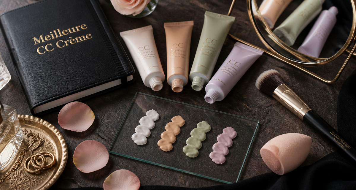meilleure cc crème textures sur plateau beauté