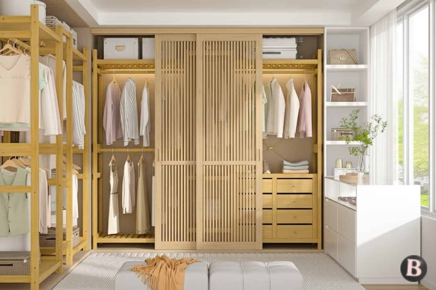 Image of Eco-Friendly Bamboo Wardrobe
