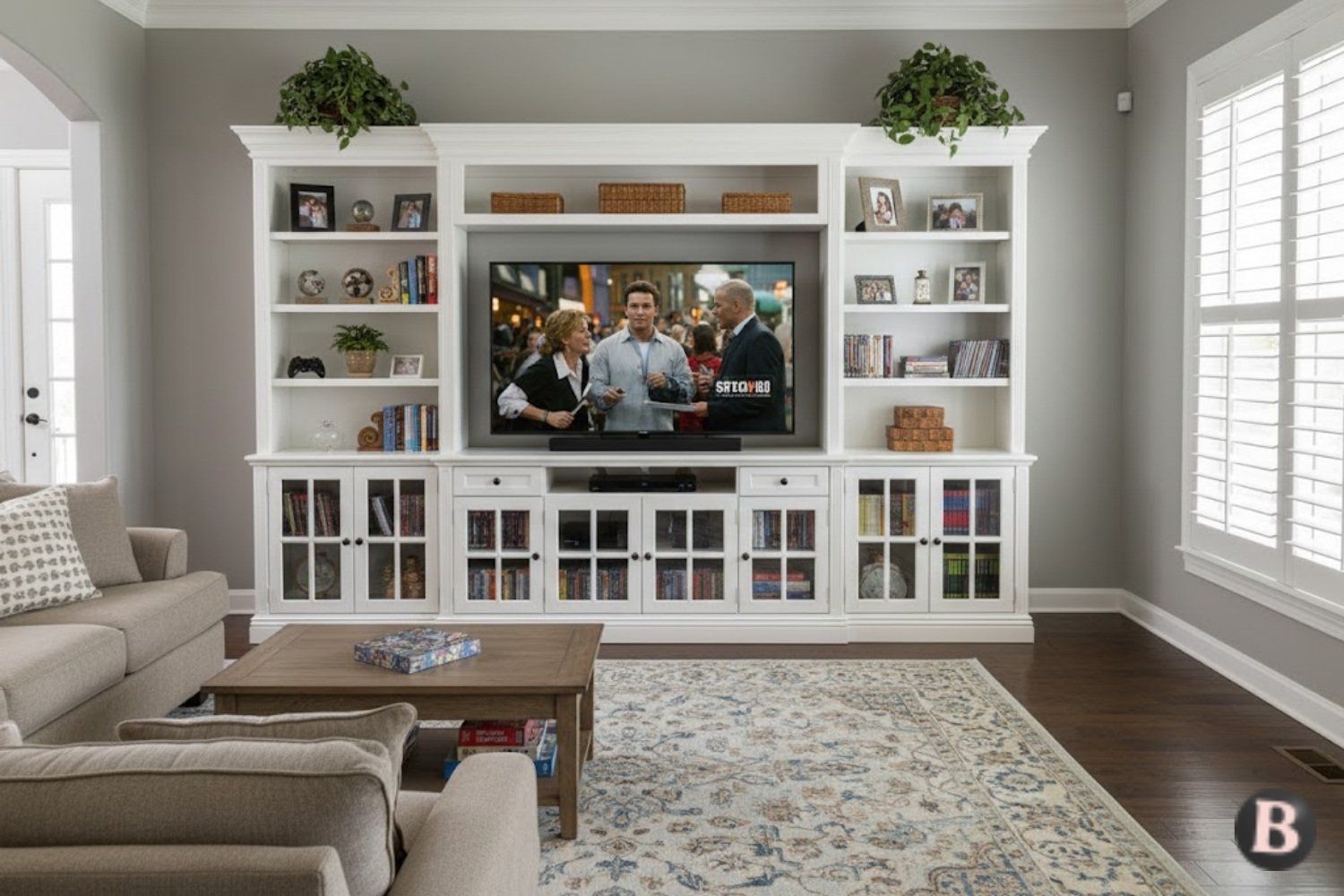 Image of Entertainment Centre with Storage TV Stand