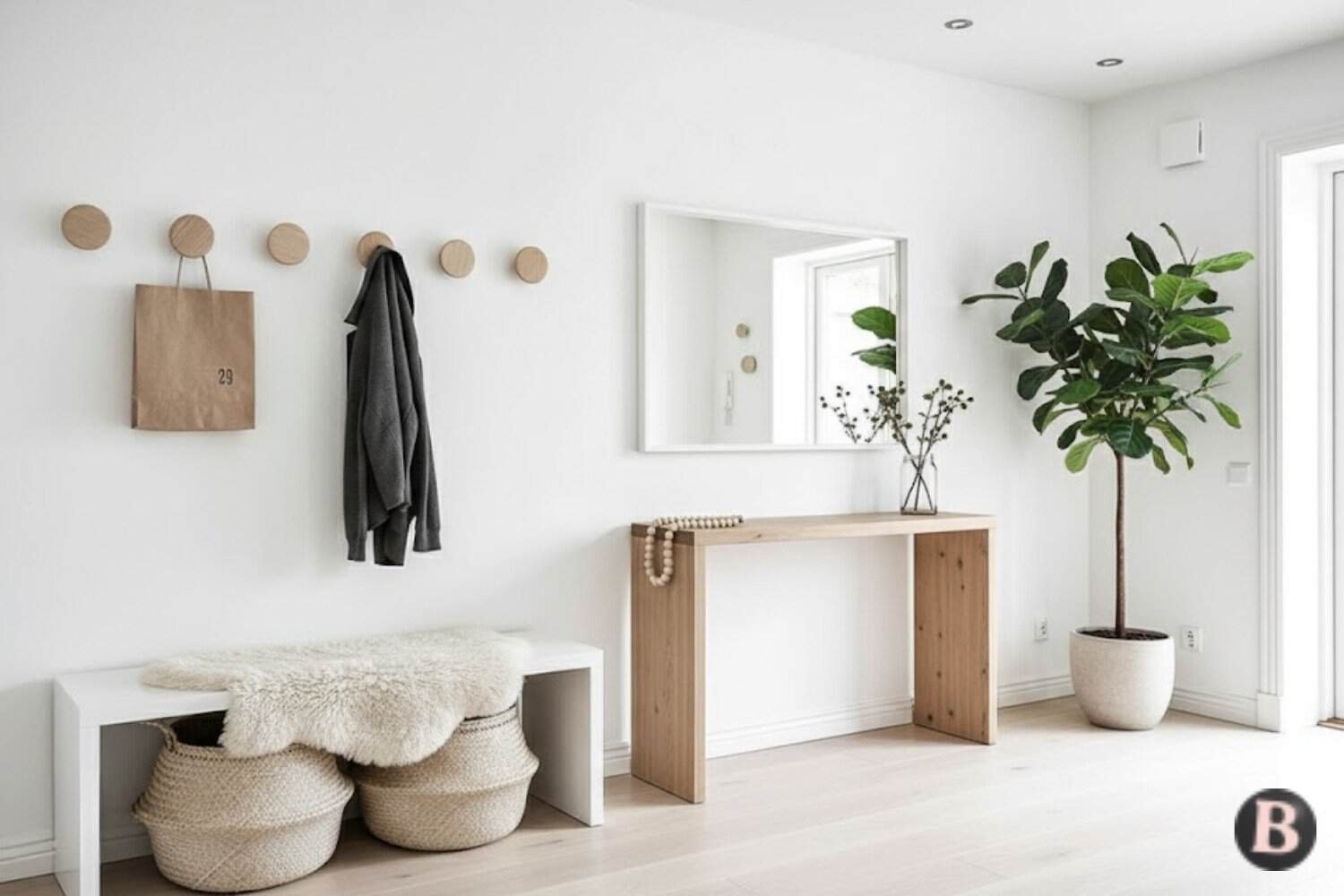 Image of Scandinavian Hallway Design