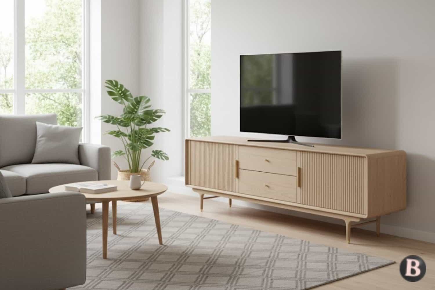 Image of Scandinavian TV Stand Design