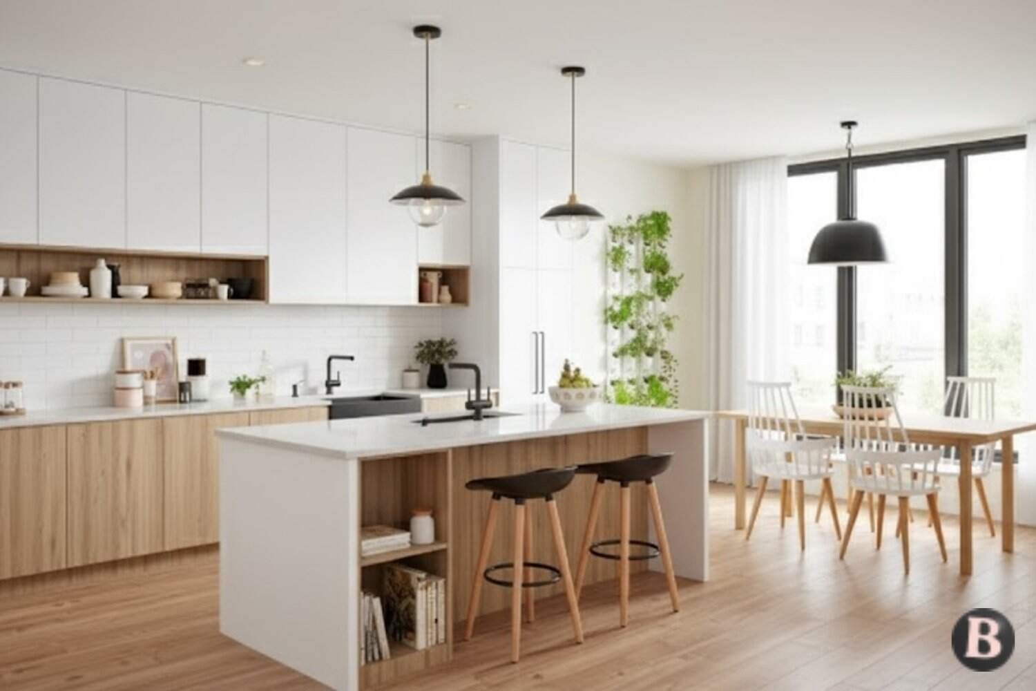 Image of Simplicity Scandinavian Kitchen Design