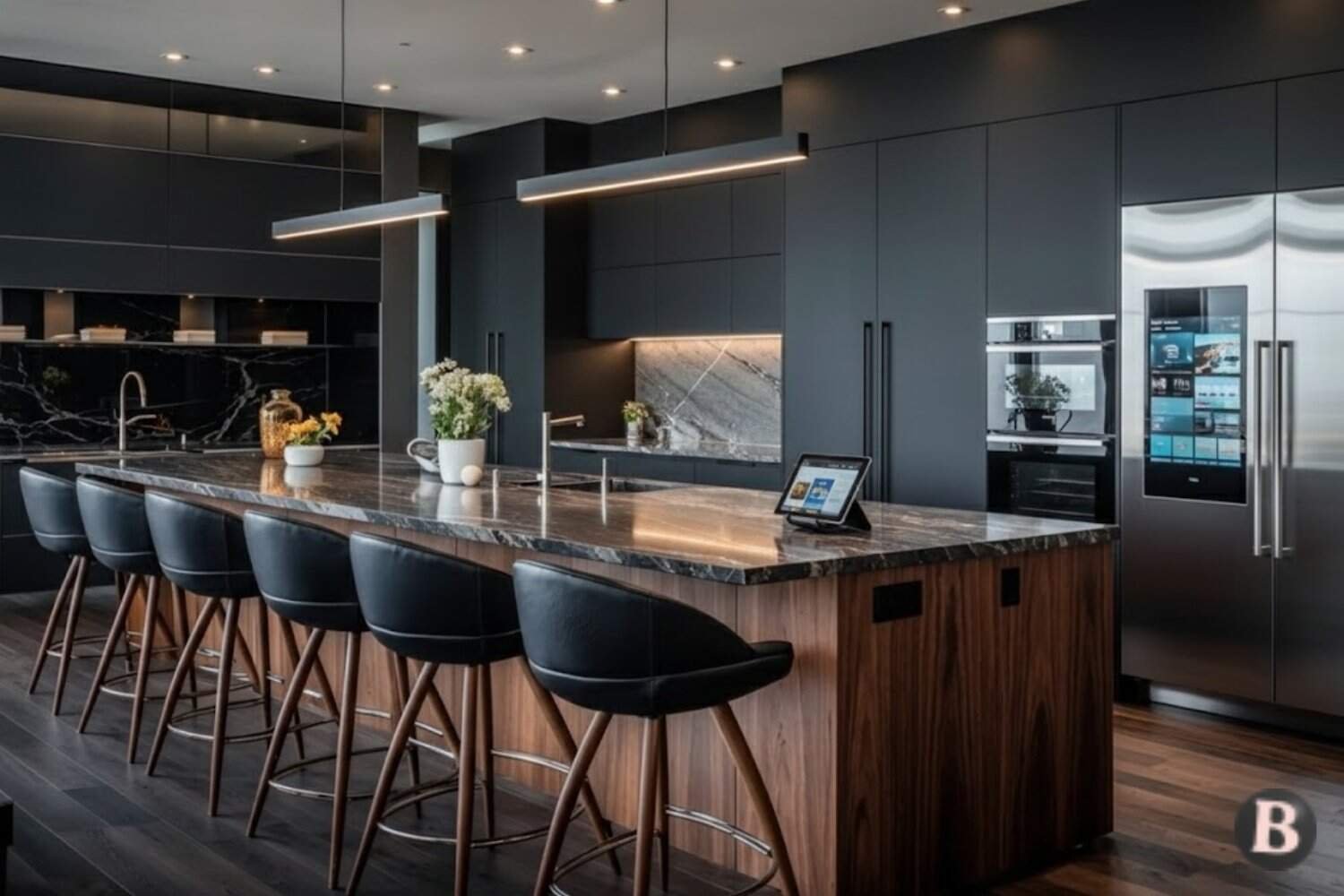 Image of Smart Tech Integrated Kitchen Ideas