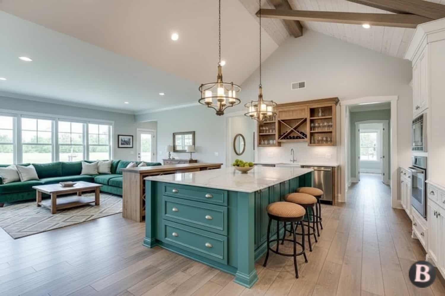 Image of Kitchen Island Home Bar Decor