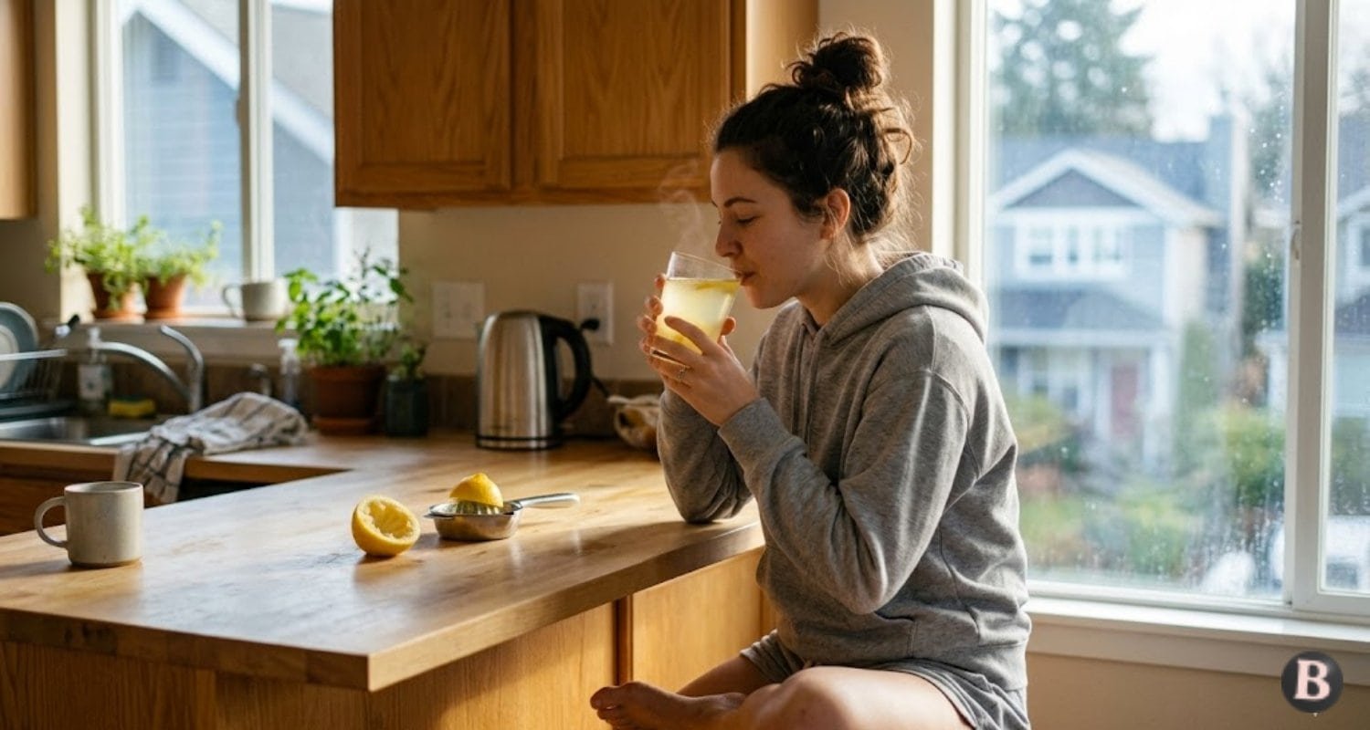 Drink a Glass of Warm Lemon Water_ Healthy Morning Routine