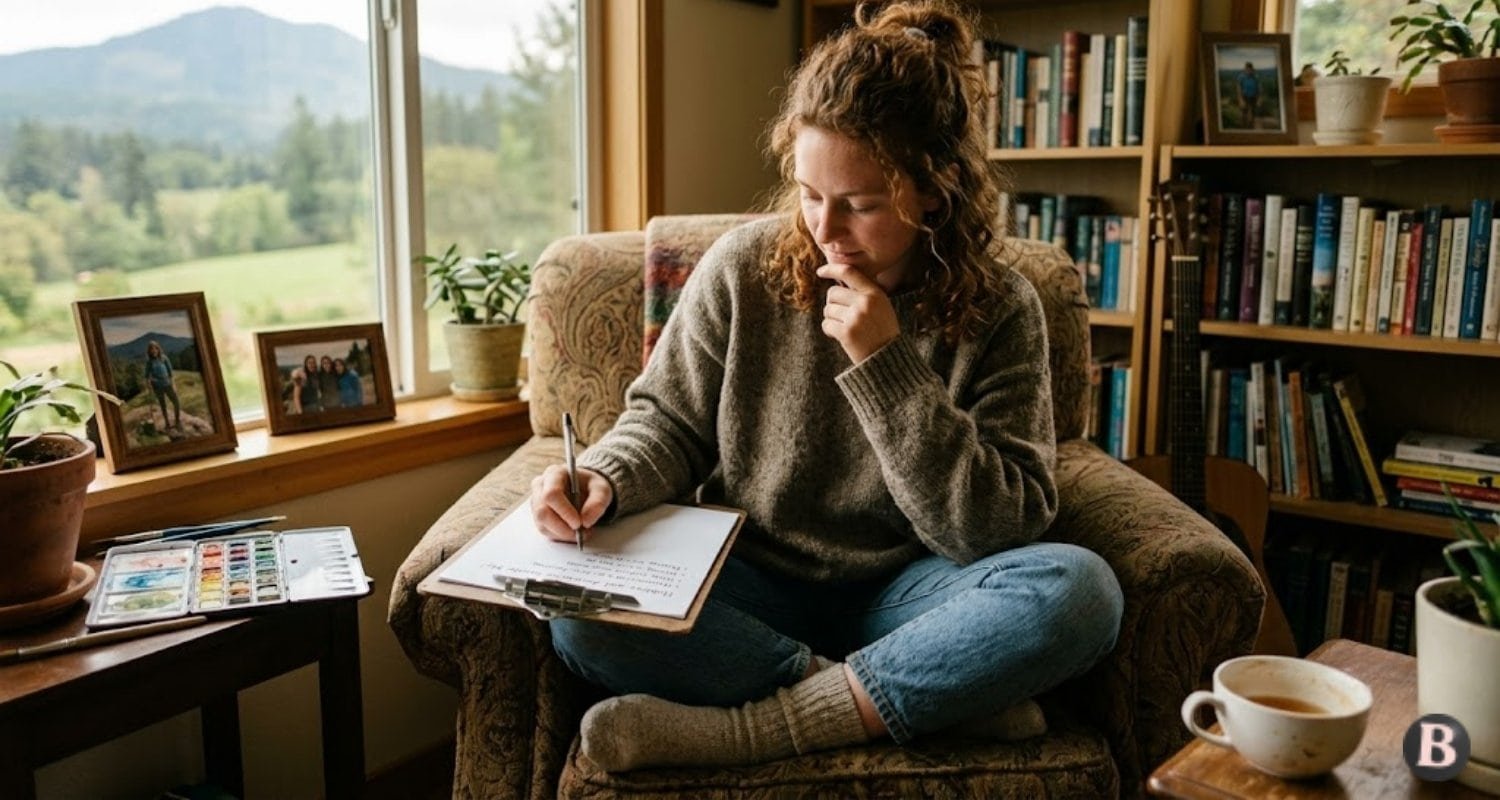 A Lady Writing Down Hobbies and Activities That Excite You