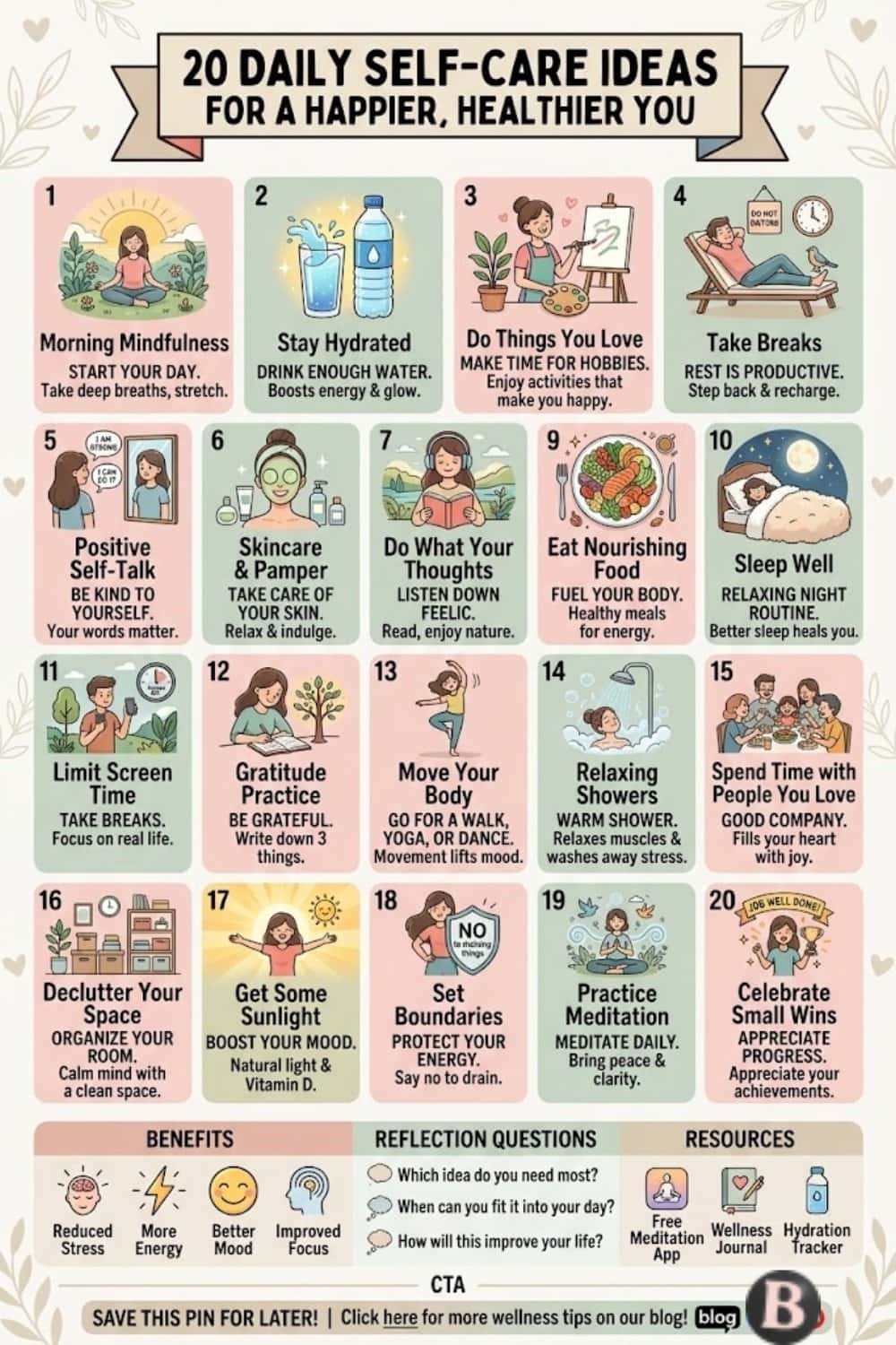 20 Daily Self-Care Ideas for a Happier, Healthier You