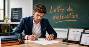 lettre de motivation enseignant rédigée en classe