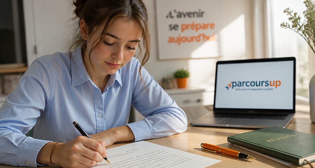 lettre de motivation prepa lycéenne manuscrite Parcoursup
