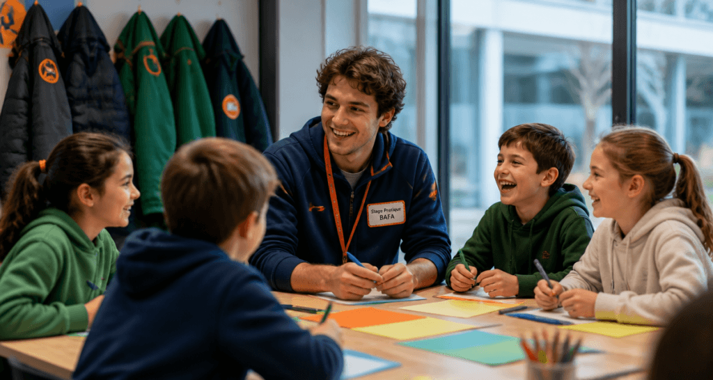 Stage pratique BAFA animateur avec enfants