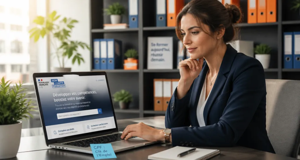 idée formation cpf femme ordinateur mon compte formation