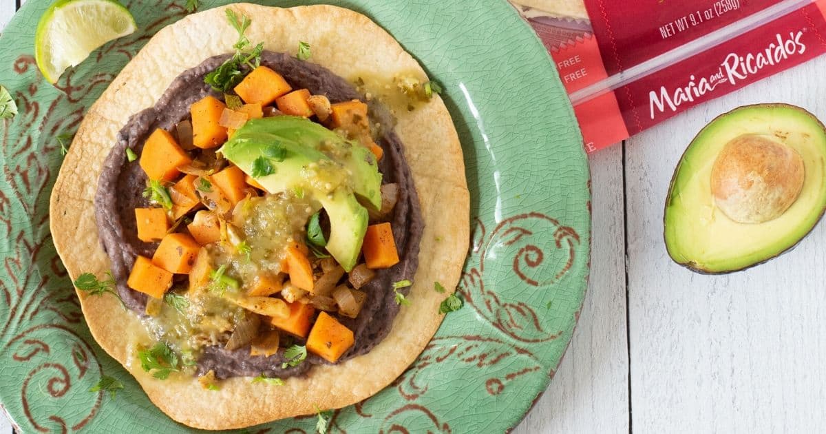 Black bean tostada cover photo