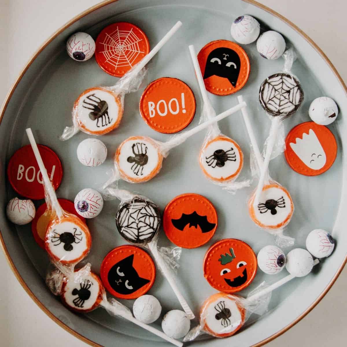 Bowl of halloween candy