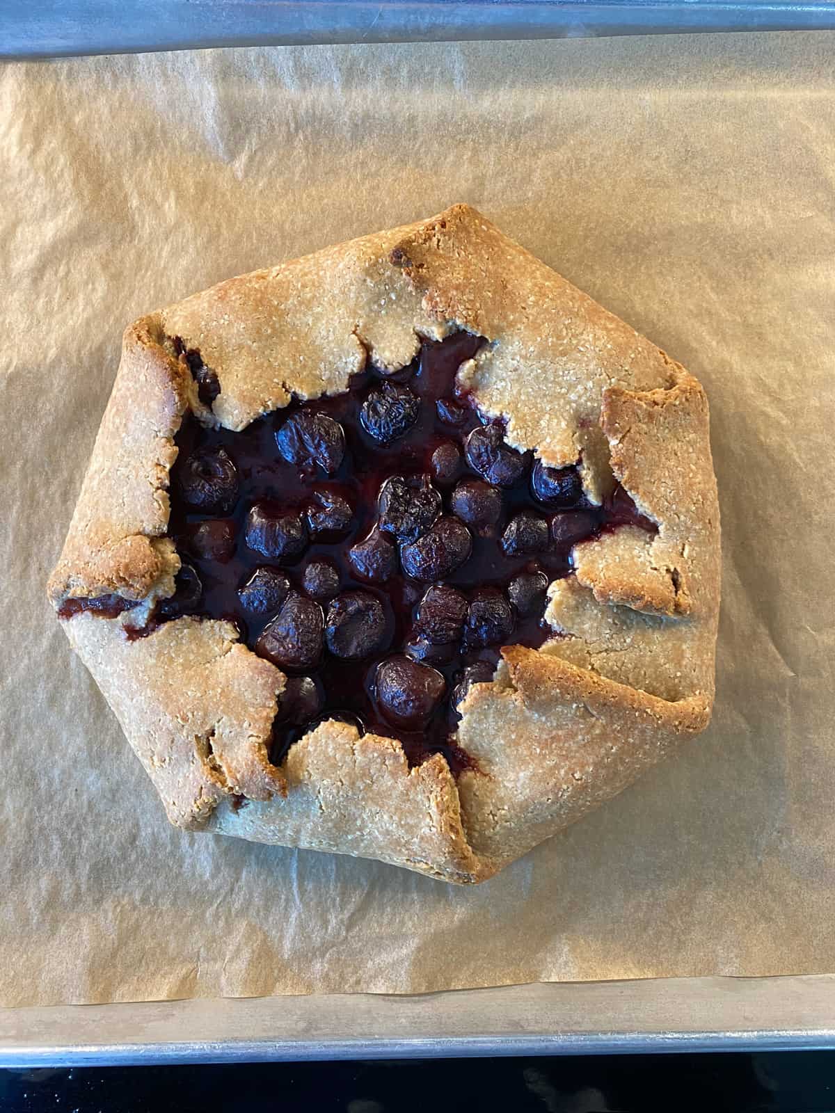 Galette fresh out of the oven.