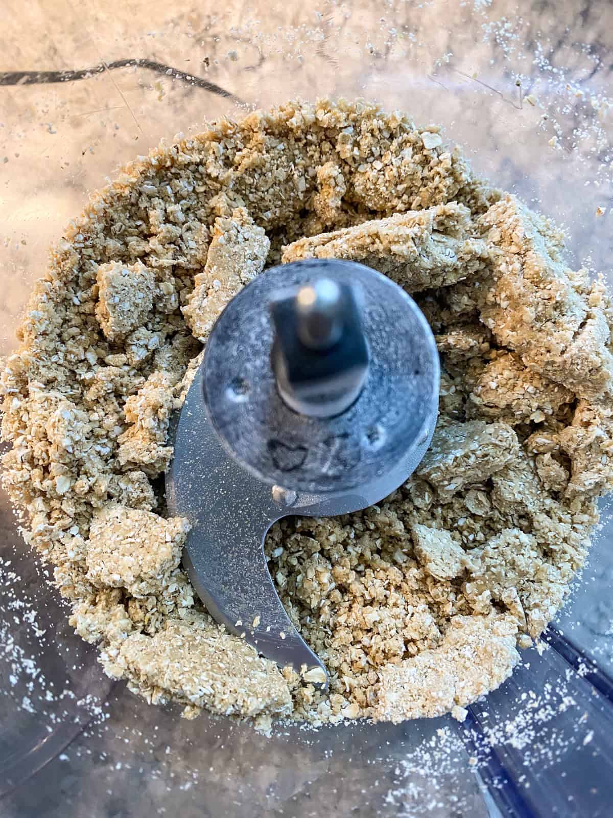 Oil added to the flours.