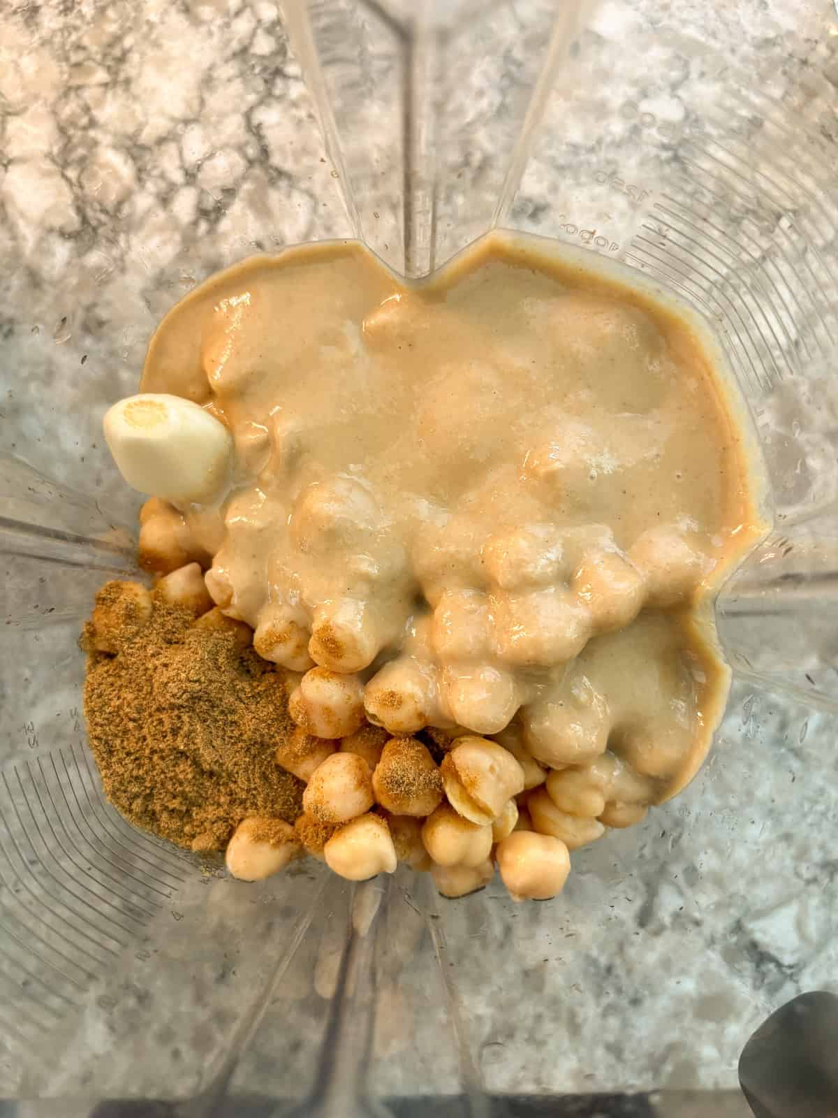 All ingredients placed in a blender.