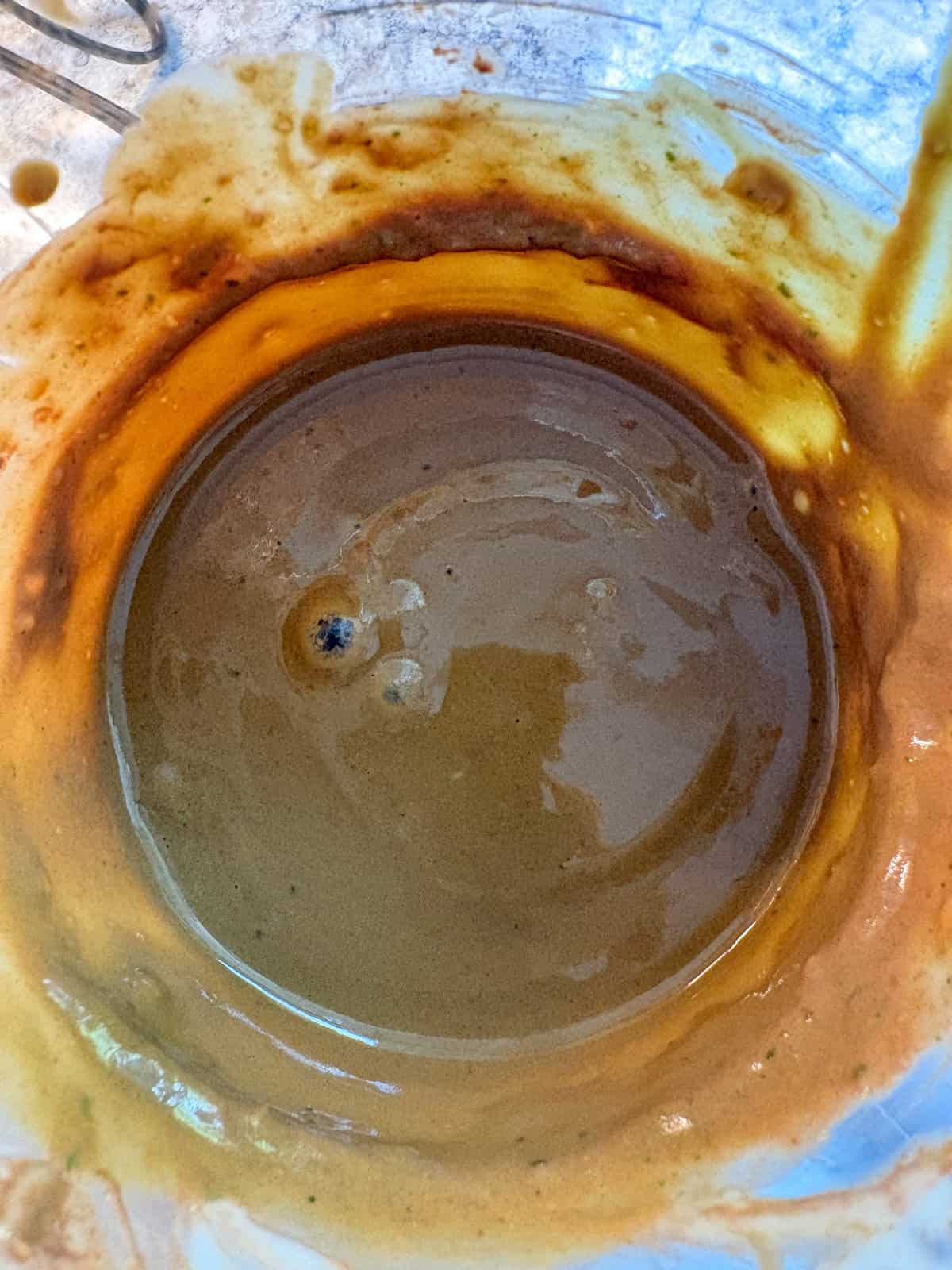 Blended high potassium smoothie, in a blender.