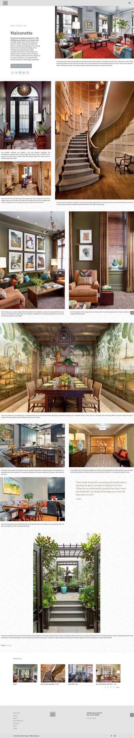 Glenn Gissler Design - Maisonette Project