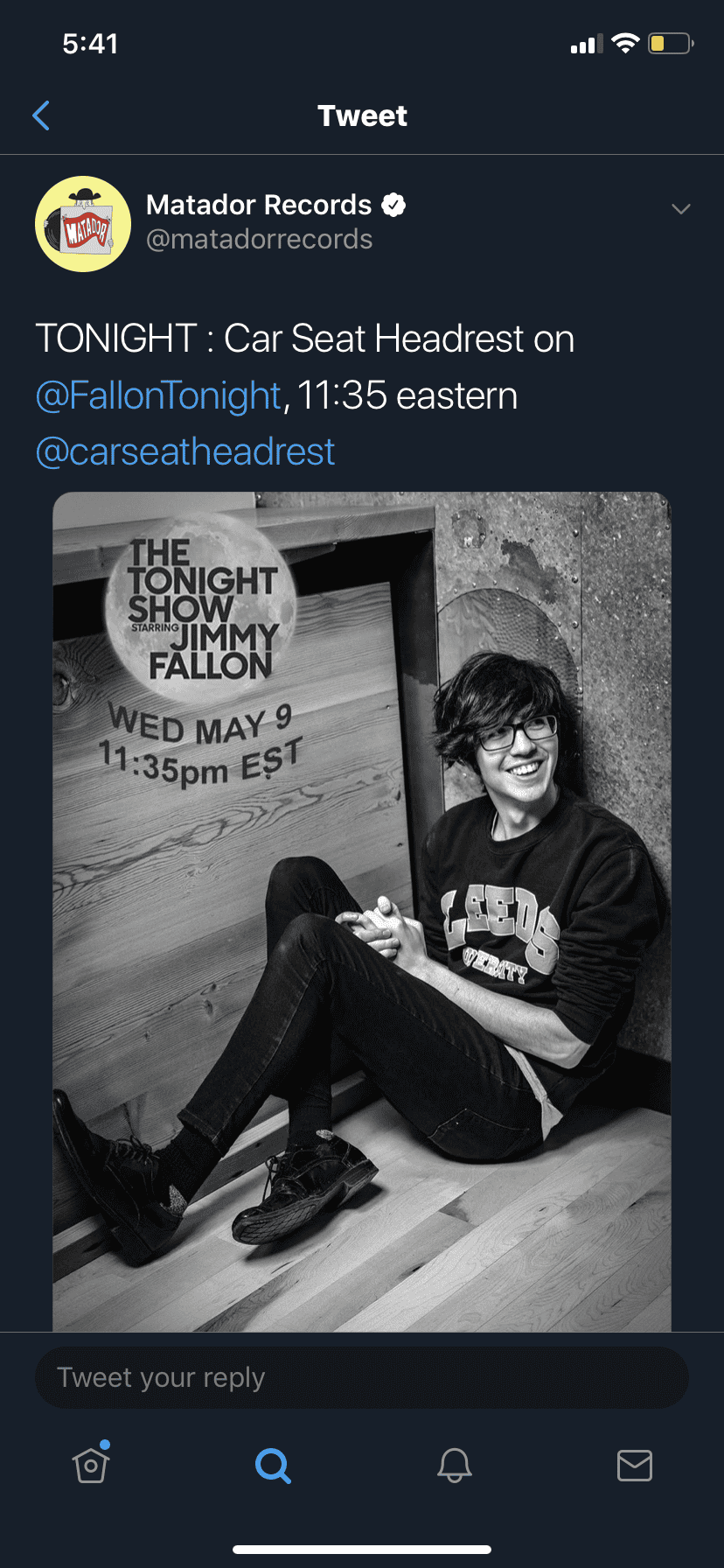 Car Seat Headrest - Jimmy Fallon - Matador Records