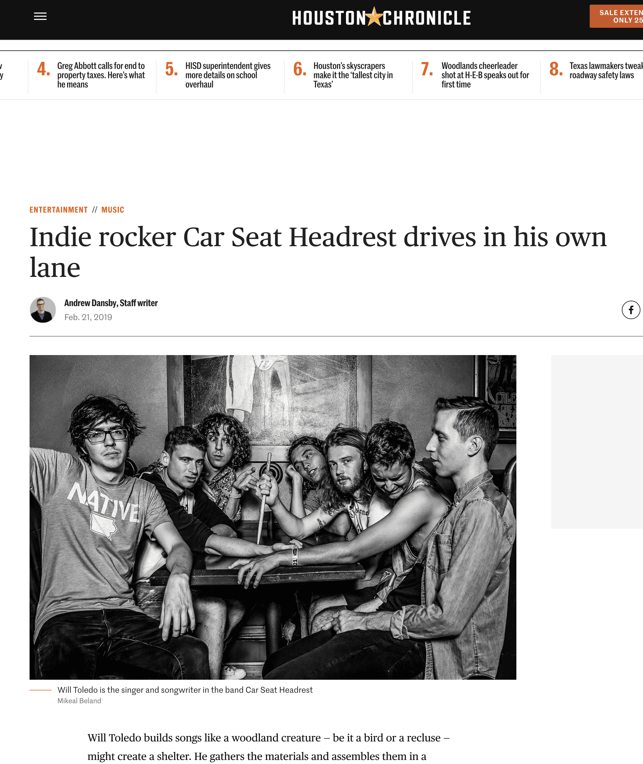 Car Seat Headrest - Houston Chronicle