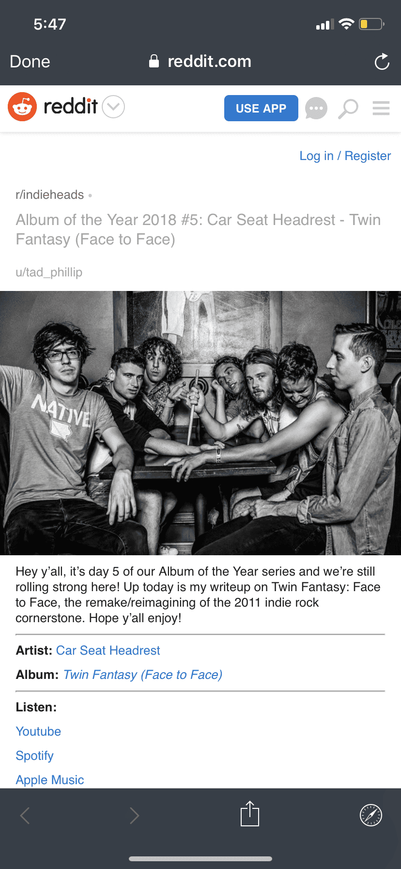 Car Seat Headrest - Album of the Year 2018