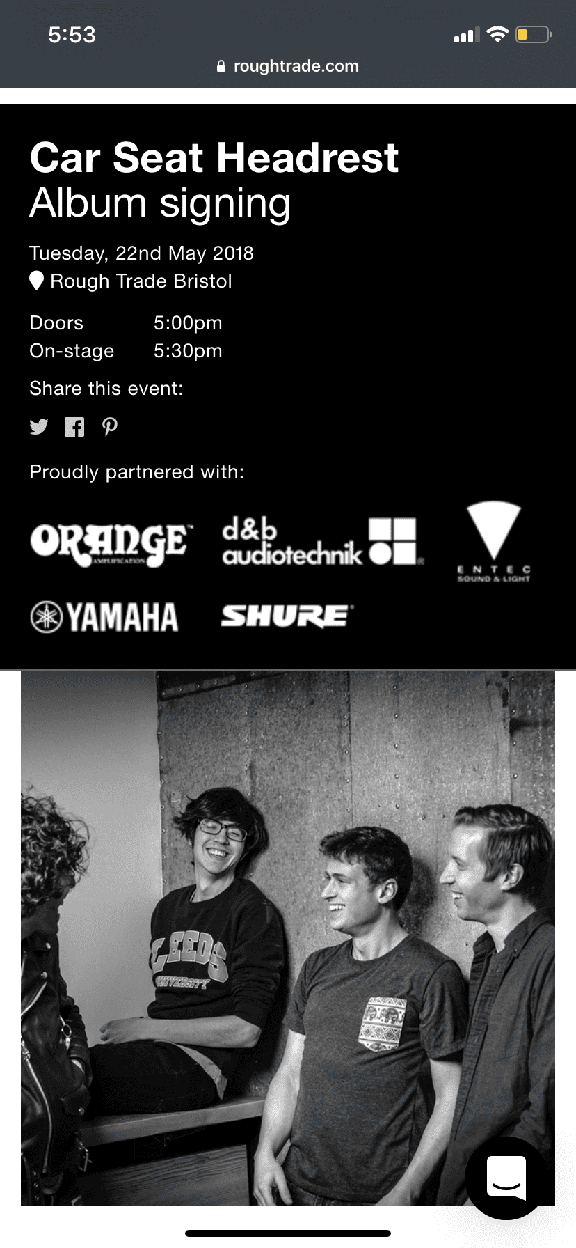 Car Seat Headrest - Rough Trade - Bristol