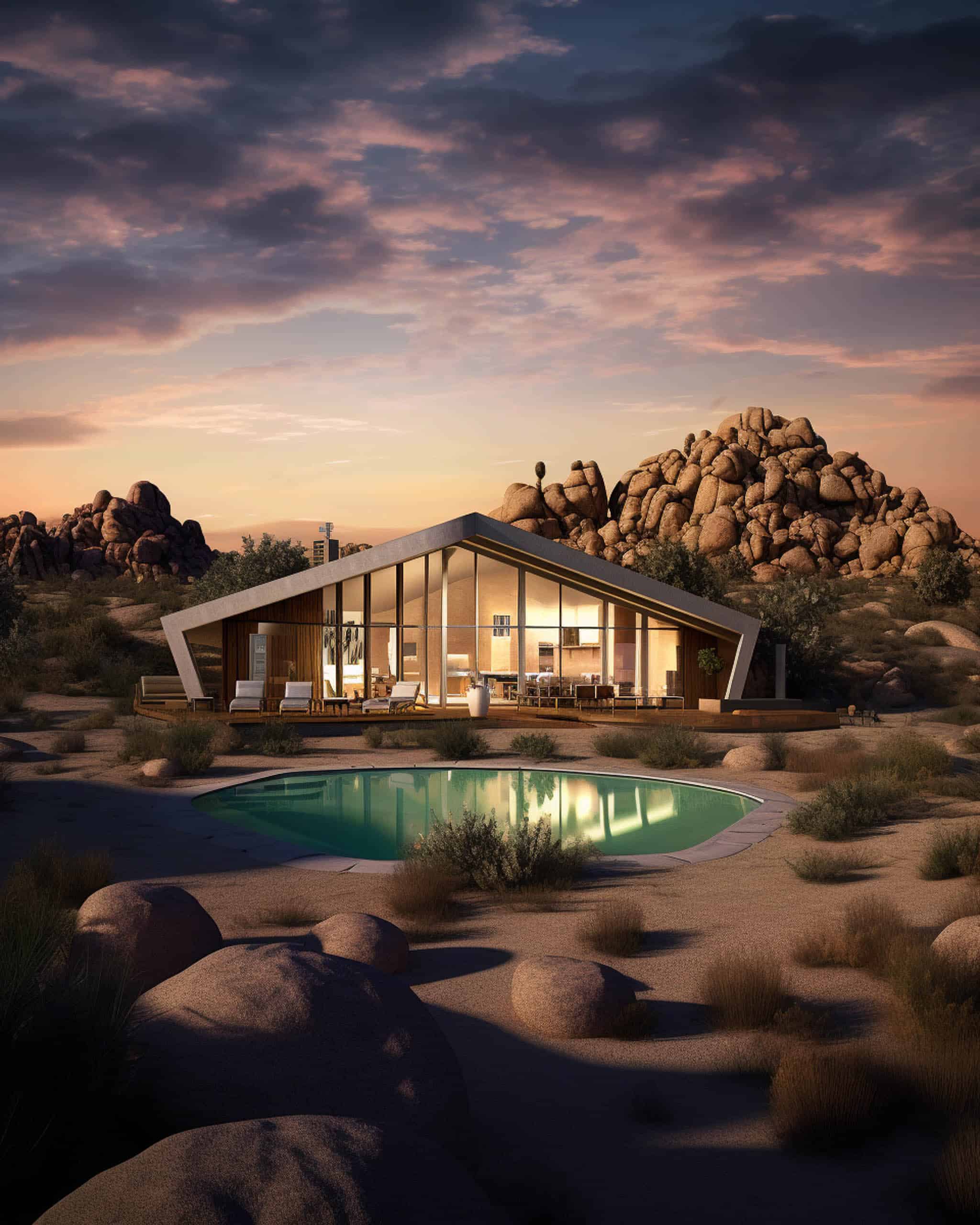 Midjourney Architecture: No. 7 - Joshua Tree, CA