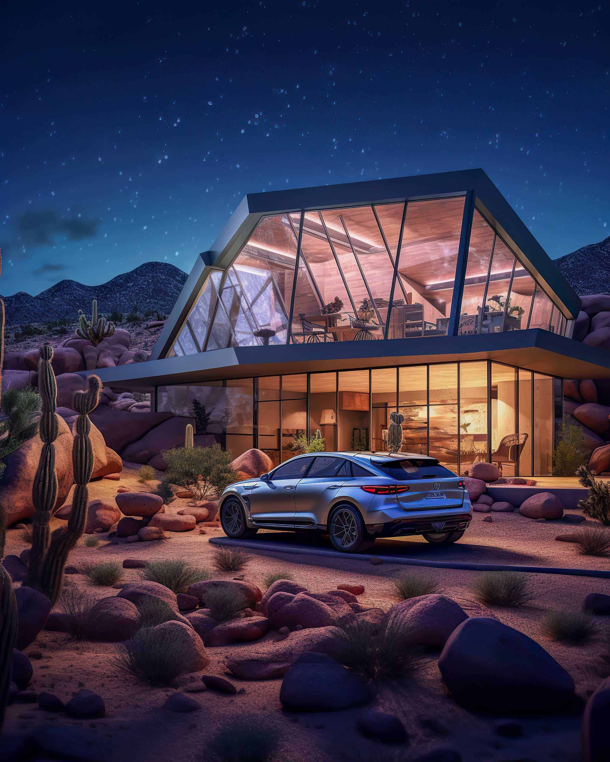 Midjourney Architecture: No. 8 - Joshua Tree, CA