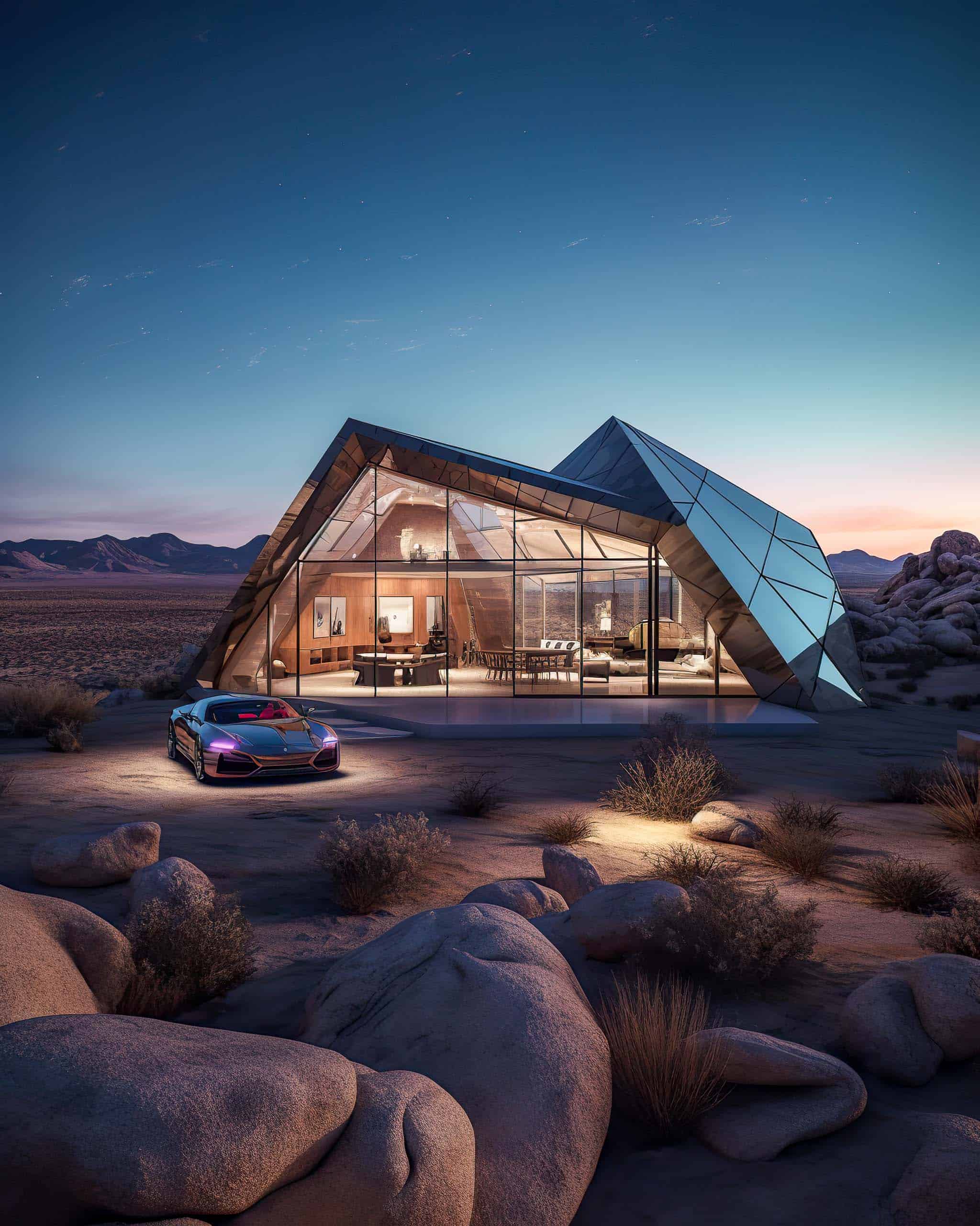 Midjourney Architecture: No. 11 - Joshua Tree, CA