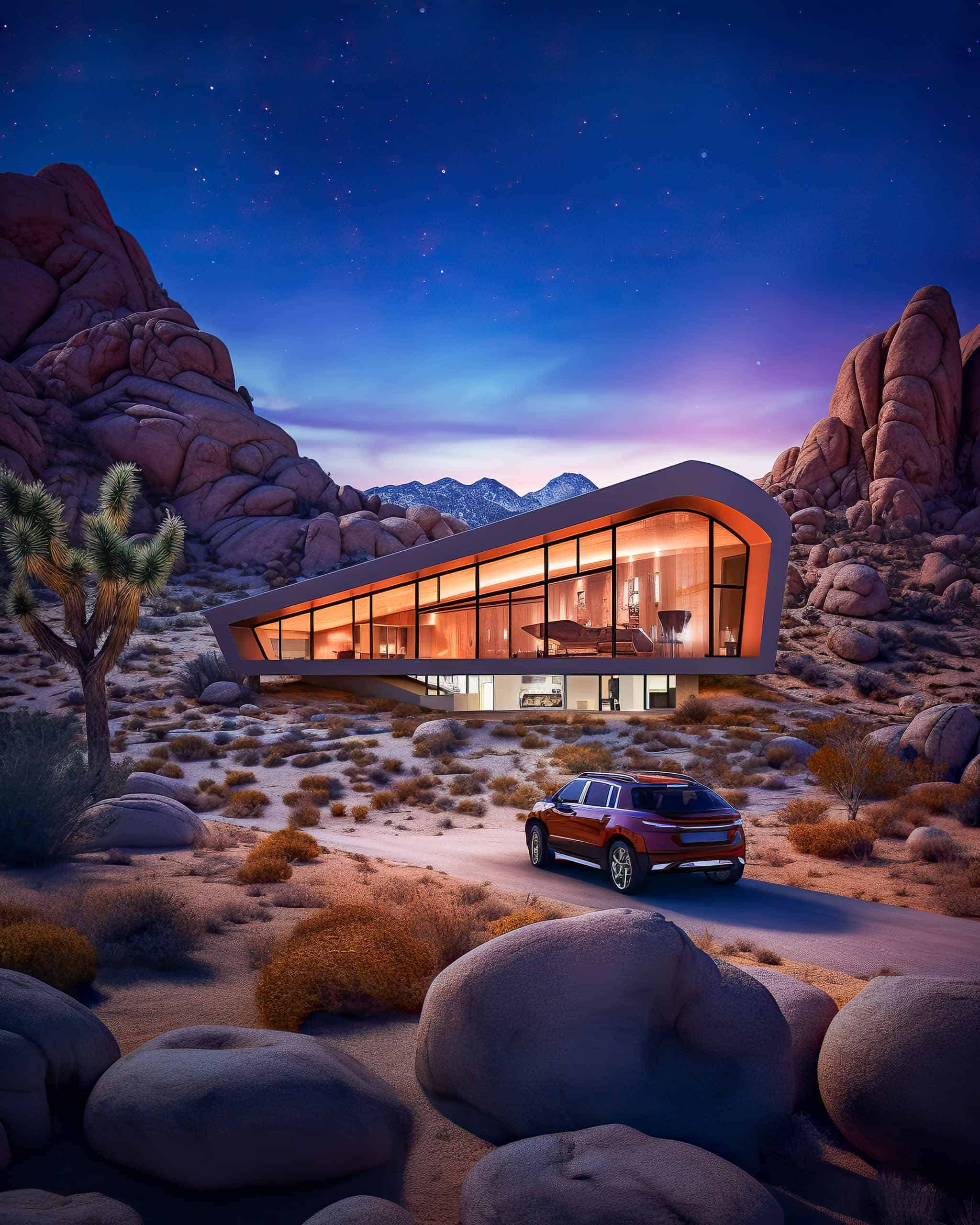 Midjourney Architecture: No. 12 - Joshua Tree, CA