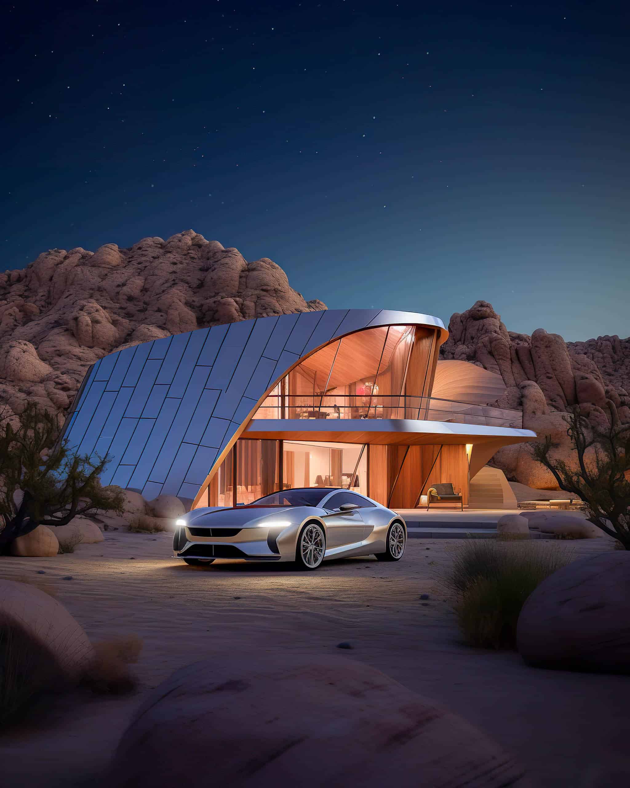 Midjourney Architecture: No. 16 - Joshua Tree, CA