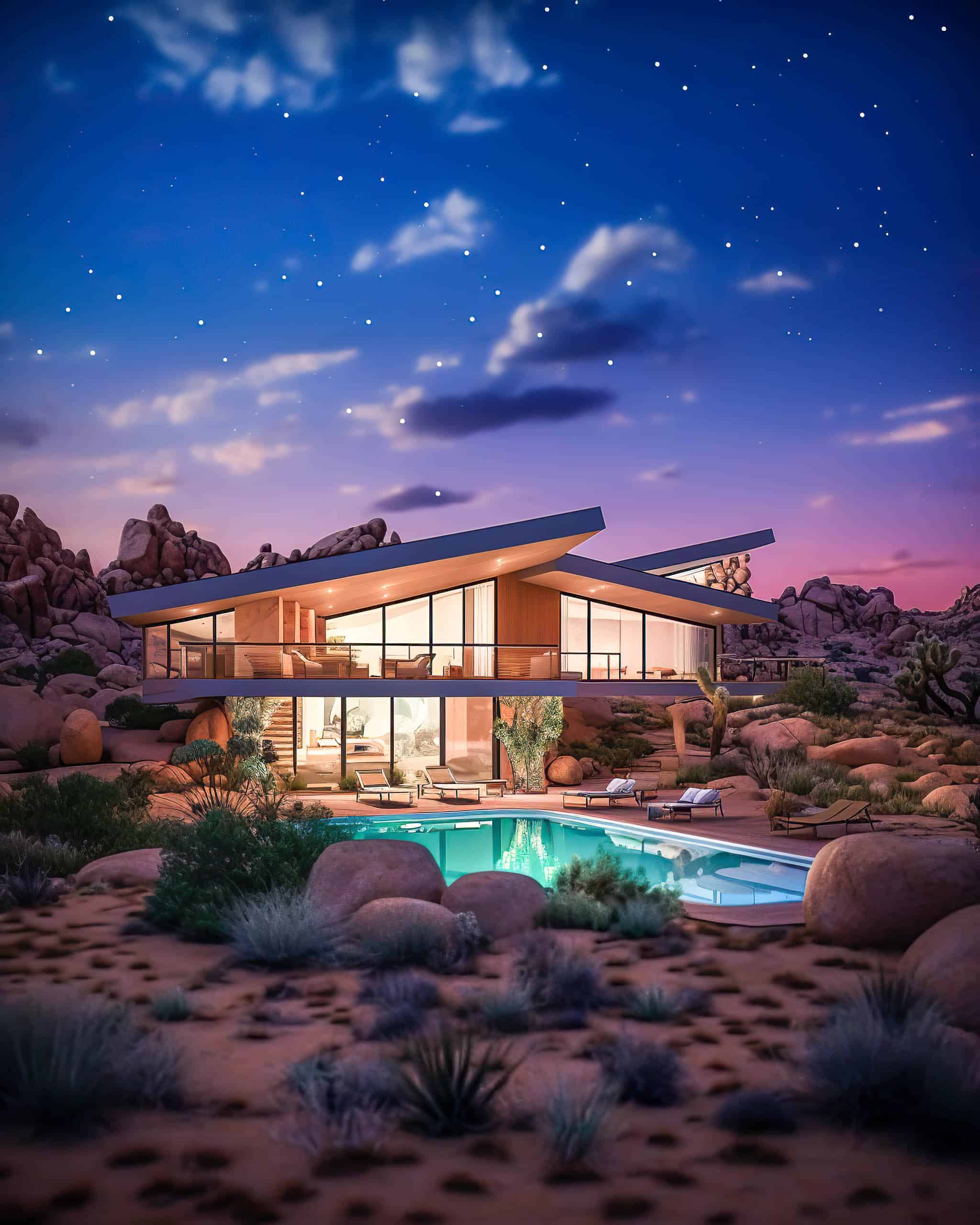 Midjourney Architecture: No. 22 - Joshua Tree, CA