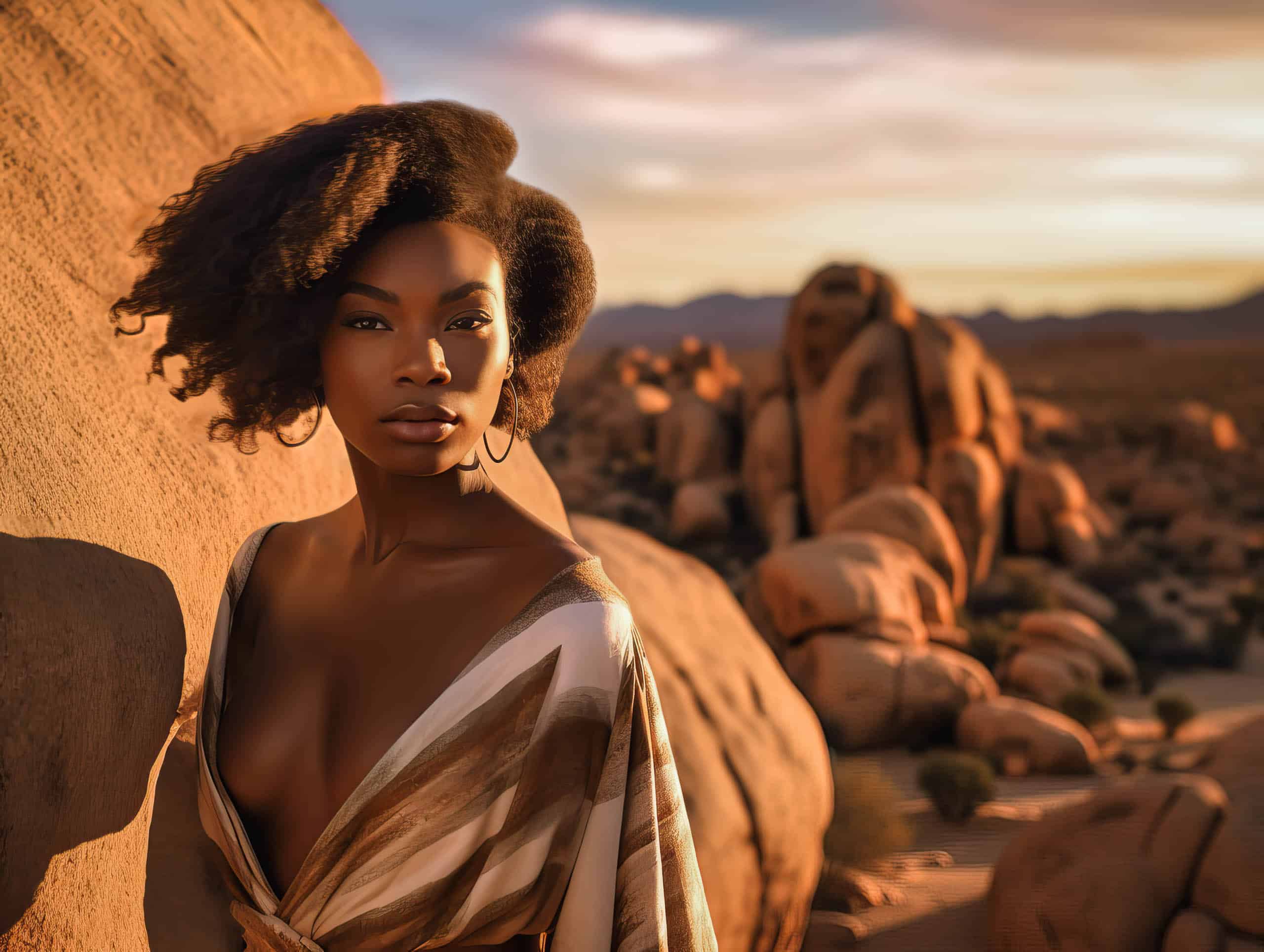 Midjourney Portrait: No. 4 - Joshua Tree - Female Couture