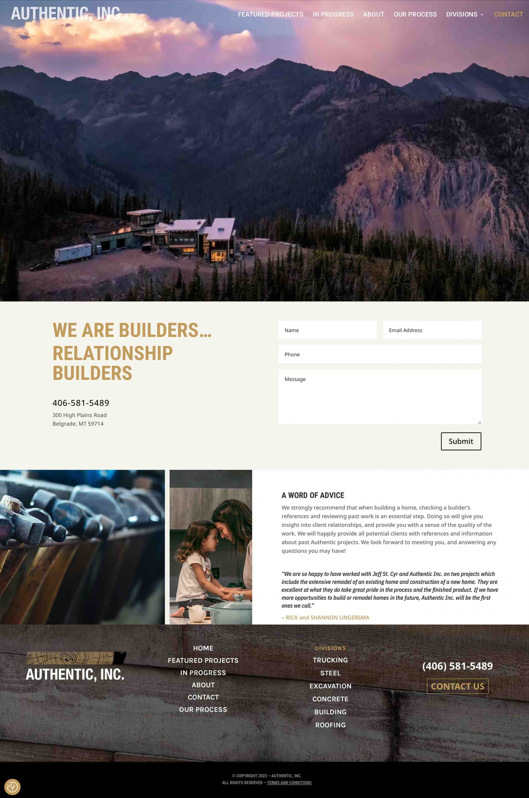 Authentic, Inc. Contact Page