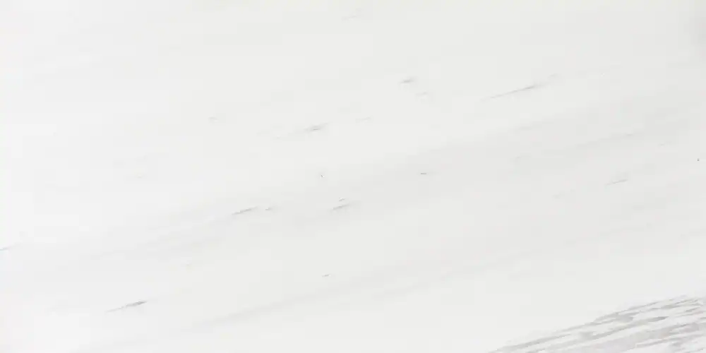 Close-up of white marble surface with subtle gray veining.