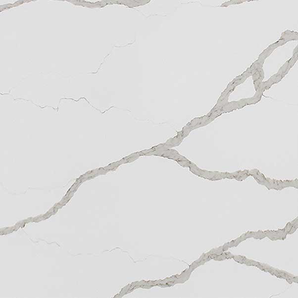 White marble surface with gray veining for interior design.
