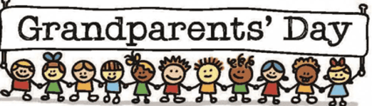 Colourful children holding hands during Bell Block School Grandparents' Day.