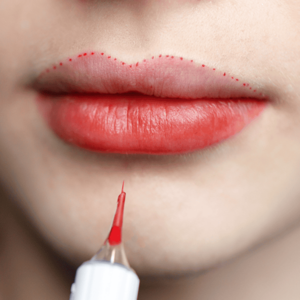 Lip blush tattoo in Vancouver