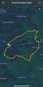 Outdoor walk route in Tameside with scenic views.
