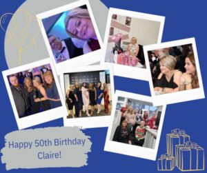 Happy 50th Birthday Claire!.