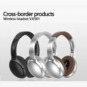 VJE901 Retro Style Sporty Metal Retractable Wireless Bluetooth Headphones