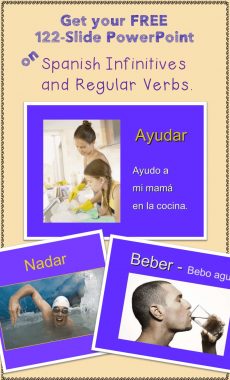 Free 122-slide PowerPoint on Spanish Verbs and Infinitives.