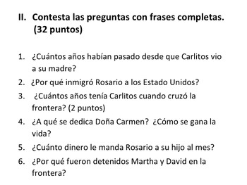 Bajo la misma luna questions and Activity for AP Spanish - Image 3