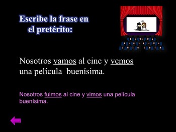 Spanish Preterite Jeopardy PowerPoint and Activities - Image 3