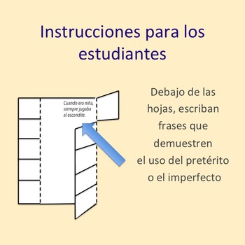 Spanish Preterite Imperfect Foldable Interactive Notebook and Google Drive Activities - Image 2